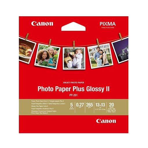 Εικόνα της Φωτογραφικό Χαρτί Canon PP-201 13x13cm Plus Glossy II 265g/m² 20 Φύλλα 2311B060