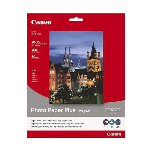 Εικόνα της Φωτογραφικό Χαρτί Canon SG-201 25x30cm Semi Glossy 260g/m² 20 Φύλλα 1686B018