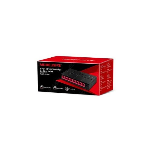 Εικόνα της Switch Mercusys MS108G 8-port 10/100/1000Mbps