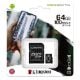 Εικόνα της Κάρτα Μνήμης MicroSDXC Class 10 Kingston Canvas Select Plus 100R A1 64GB + SD Adapter SDCS2/64GB