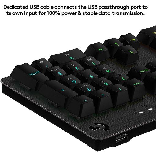 Εικόνα της Πληκτρολόγιο Logitech G512 RGB Mechanical Clicky GX Blue Switch Carbon 920-008946