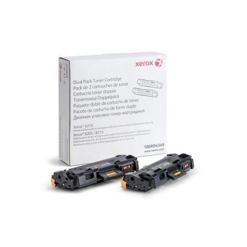 Εικόνα της Toner Xerox Dual Pack Black 106R04349