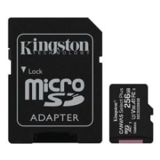 Εικόνα της Κάρτα Μνήμης MicroSDXC Class 10 Kingston Canvas Select Plus 100R A1 256GB + SD Adapter SDCS2/256GB