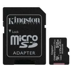 Εικόνα της Κάρτα Μνήμης MicroSDXC Class 10 Kingston Canvas Select Plus 100R A1 512GB + SD Adapter SDCS2/512GB