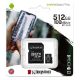Εικόνα της Κάρτα Μνήμης MicroSDXC Class 10 Kingston Canvas Select Plus 100R A1 512GB + SD Adapter SDCS2/512GB
