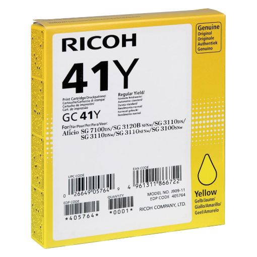 Εικόνα της Μελάνι Ricoh GC-41Y Yellow 405764