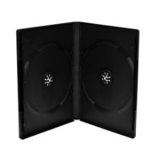 Εικόνα της MediaRange DVD Case for 2 discs 14mm Black Pack of 5 BOX30-2