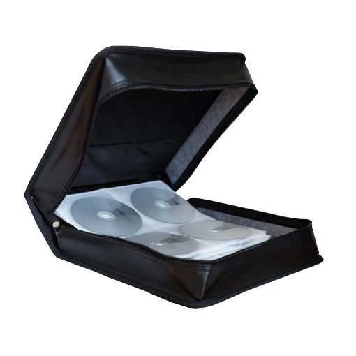 Εικόνα της MediaRange Media Storage Wallet for 200 discs Synthetic Leather Black BOX93