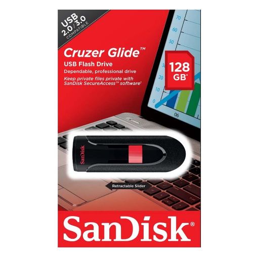 Εικόνα της SanDisk Cruzer Glide USB 3.0 128GB SDCZ600-128G-G35