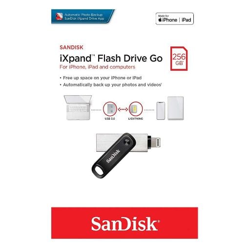 Εικόνα της SanDisk iXpand V2 256GB USB 3.0 / Apple Lightning Flash Drive SDIX60N-256G-GN6NE