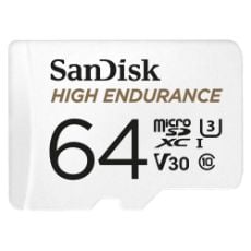 Εικόνα της Κάρτα Μνήμης MicroSDHC Class 10 Sandisk High Endurance 64GB U3 V30 SDSQQNR-064G-GN6IA