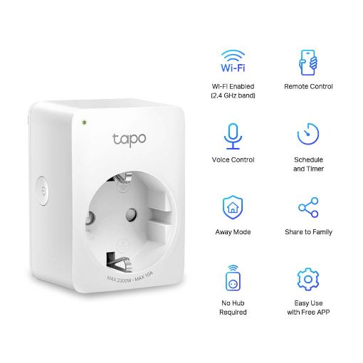 Εικόνα της Mini Smart Wi-Fi Socket TP-Link Tapo P100 v1