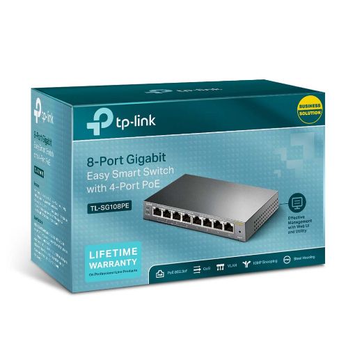 Εικόνα της Switch Tp-Link TL-SG108PE v2 8 Ports Gigabit Easy Smart with 4-Port PoE 10/100/1000 Mbps