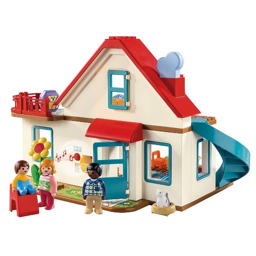 Εικόνα της Playmobil 1.2.3 - Επιπλωμένο Σπίτι 70129
