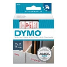 Εικόνα της Ετικέτες Dymo D1 Standard 12mm x 7m Red On White 45015 S0720550