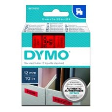 Εικόνα της Ετικέτες Dymo D1 Standard 12mm x 7m Black On Red 45017 S0720570