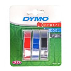 Εικόνα της Ετικέτες Dymo Stamping 3-Pack 9mm x 3m (Blue/Black/Red) S0847750