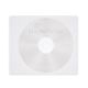 Εικόνα της MediaRange Adhesive-Backed Fleece Sleeves for 1 disc White/Semi-Clear Pack 50 BOX69-50