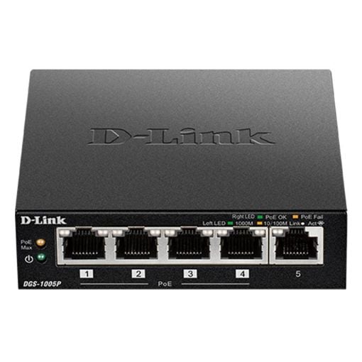 Εικόνα της Switch D-Link DGS-1005P 5-port 10/100/1000Mbps 4 PoE Ports