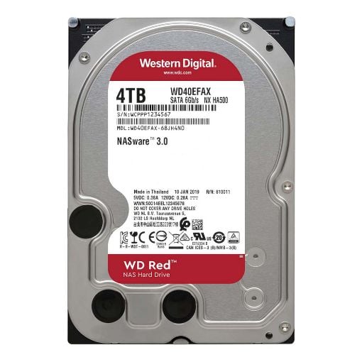 Εικόνα της Εσωτερικός Σκληρός Δίσκος Western Digital Red 4TB 3.5" SATA ΙΙΙ 256MB 5400rpm WD40EFAX