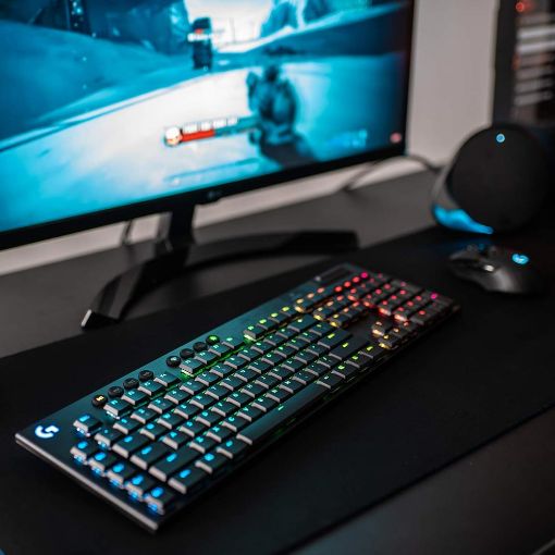 Εικόνα της Πληκτρολόγιο Logitech G915 LightSpeed RGB GL White Switches Black (US) 920-009111