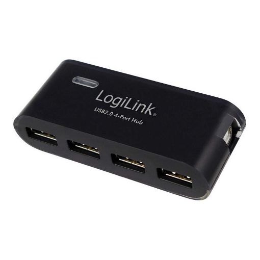 Εικόνα της Logilink USB 2.0 4-port Hub with Power Supply Black UA0085
