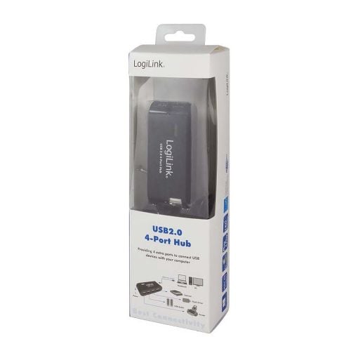 Εικόνα της Logilink USB 2.0 4-port Hub with Power Supply Black UA0085