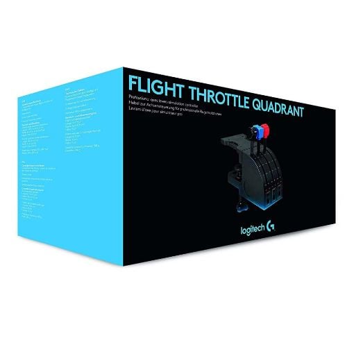 Εικόνα της Flight Throttle Quadrant Professional Simulation Axis Levers Logitech G Saitek 945-000015