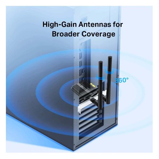 Εικόνα της Wireless Lan Card Tp-Link Archer TX50E v1 AX3000 Wi-Fi 6, Bluetooth 5.0 PCIe Adapter