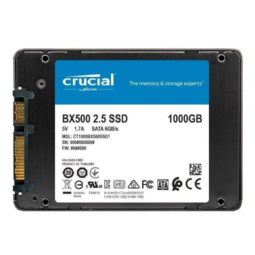 Εικόνα της Δίσκος SSD Crucial BX500 3D Nand 2.5" 1TB Sata III CT1000BX500SSD1