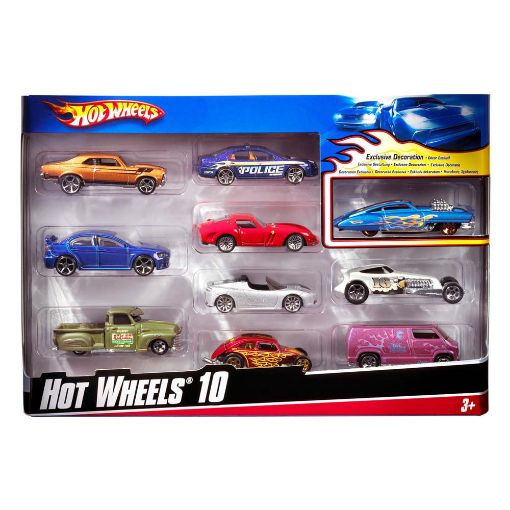 Εικόνα της Mattel Hot Wheels - Αυτοκινητάκια (Σετ των 10) 54886