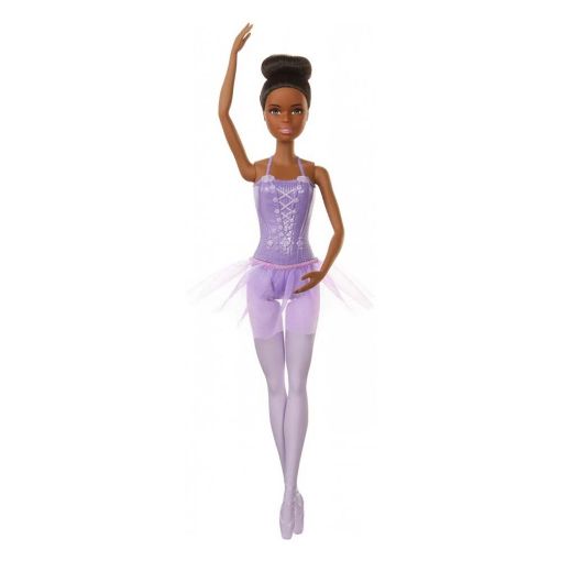 Εικόνα της Barbie - Μπαλαρίνα με Μωβ Φόρεμα και Καστανά Μαλλιά GJL61