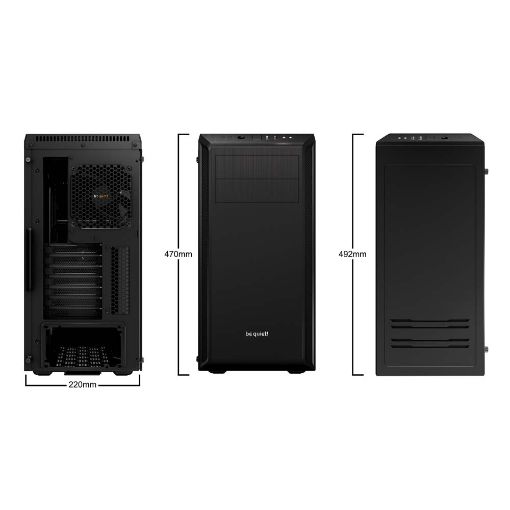 Εικόνα της Be Quiet! Pure Base 600 Tempered Glass Black BGW21