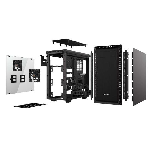 Εικόνα της Be Quiet! Pure Base 600 Tempered Glass Black BGW21