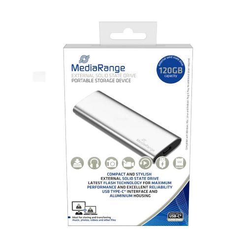 Εικόνα της Εξωτερικός Δίσκος SSD MediaRange 120GB USB Type-C MR1100