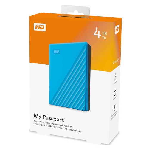 Εικόνα της Εξωτερικός Σκληρός Δίσκος Western Digital 2.5'' My Passport 4TB Blue WDBPKJ0040BBL