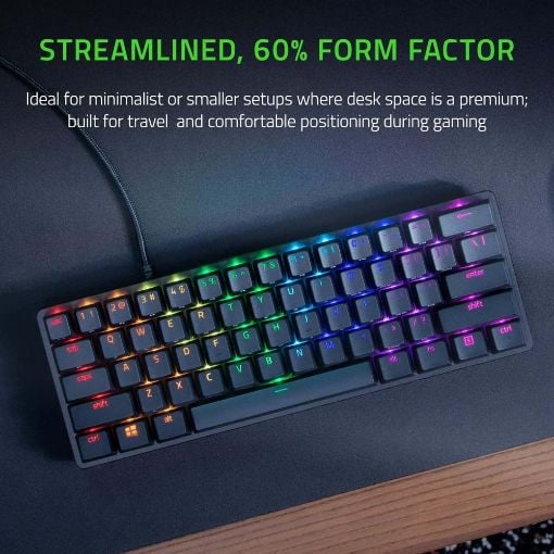 Εικόνα της Πληκτρολόγιο Razer Huntsman Mini Clicky Purple Switch (US) RZ03-03390100-R3M1