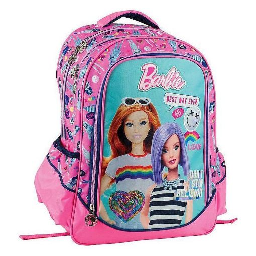 Εικόνα της Gim - Τσάντα Δημοτικού Οβάλ Barbie Beauty 349-67031