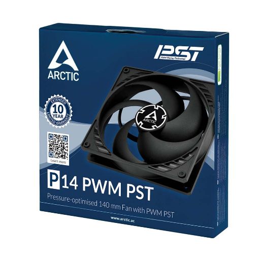 Εικόνα της Case Fan Arctic P14 140mm PWM PST 4-pin Black-Black ACFAN00125A