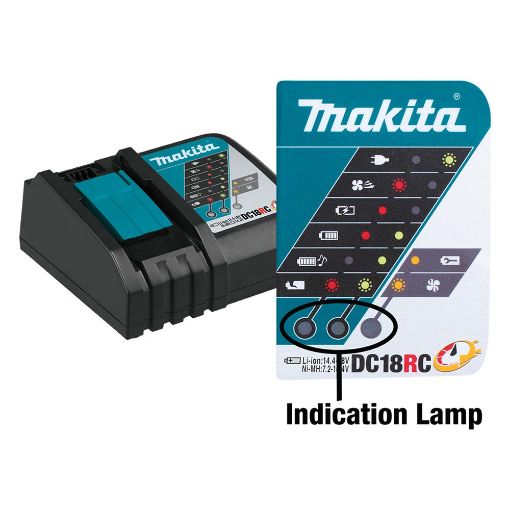 Εικόνα της Ταχυφορτιστής Μπαταριών Makita DC18RC 18V 195584-2