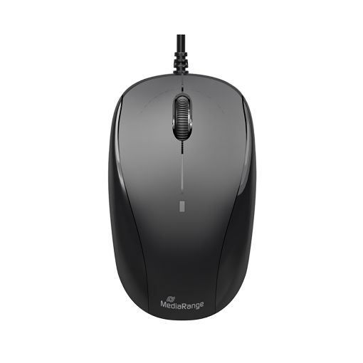 Εικόνα της Ποντίκι MediaRange Optical 3-Button Corded Black MROS213