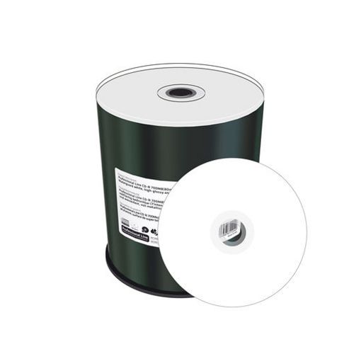 Εικόνα της CD-R 700MB 80' Inkjet Fullsurface Printable High-Glossy Waterproof 52x Wide MediaRange Professional Line Cake Box 100 Τεμ MRPL513