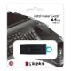Εικόνα της Kingston DataTraveler Exodia 64GB USB 3.2 Flash Drive Black-Teal DTX/64GB