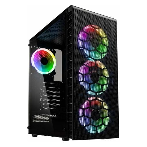 Εικόνα της Kolink Observatory Lite Mesh RGB Tempered Glass Black GEKL-066