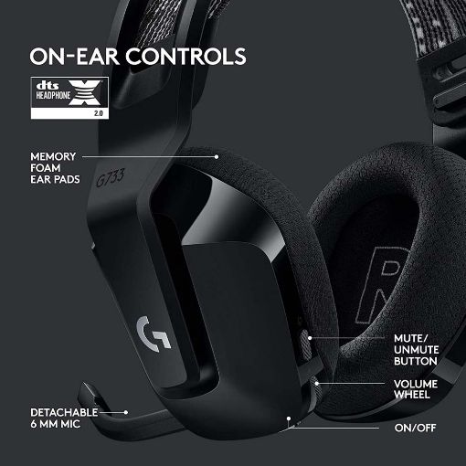 Εικόνα της Headset Logitech G733 LightSpeed RGB Black 981-000864