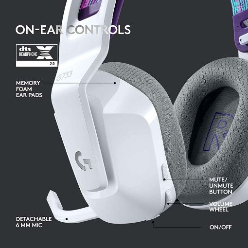Εικόνα της Headset Logitech G733 LightSpeed RGB White 981-000883