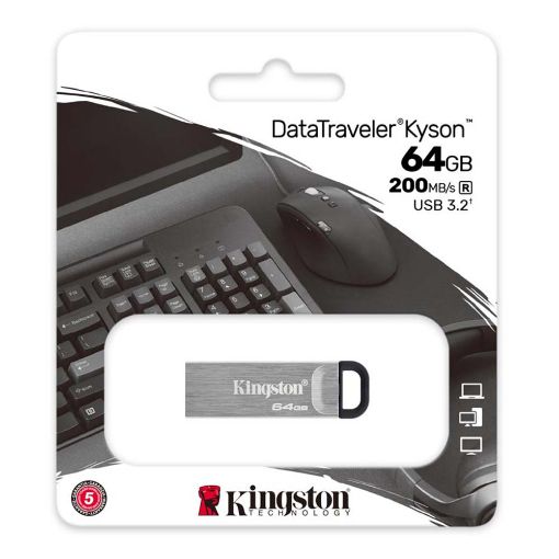 Εικόνα της Kingston DataTraveler Kyson 64GB USB 3.2 Flash Drive DTKN/64GB
