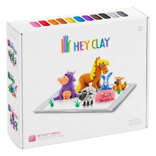 Εικόνα της Hey Clay Animals - Colorful Kids Modeling Air-Dry Clay, 18 Cans (11 χρώματα) s002animals