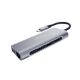 Εικόνα της USB Hub MediaRange USB Type-C 7-in-1 multiport Silver MRCS510