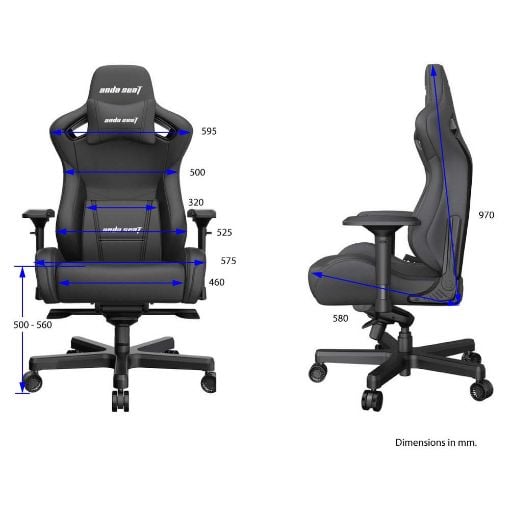 Εικόνα της Gaming Chair Anda Seat AD12 XL Kaiser II Black AD12XL-07-B-PV-B01